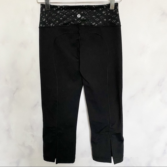 Lululemon‎ Gather & Crow Black Perforated Crop Pant - Picture 4 of 10